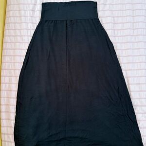 Elegant Black Women's Maxi Skirt